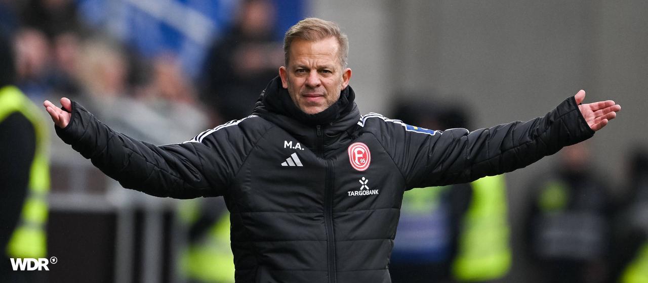 Markusbeginn, coach of Fortuna Düsseldorf.