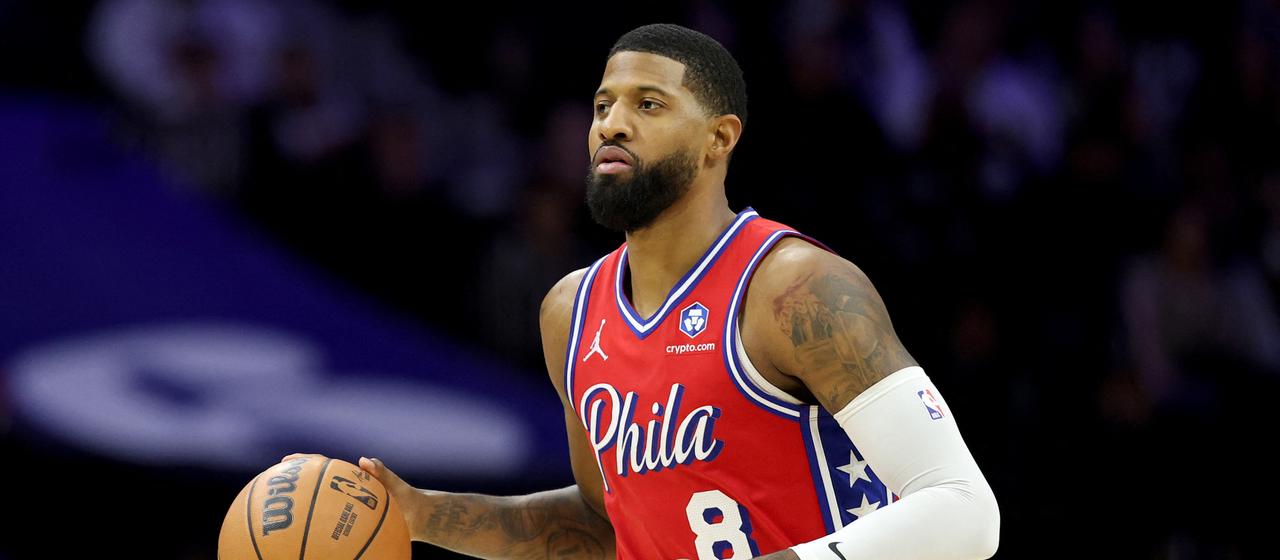 Philadelphia's Paul George in action