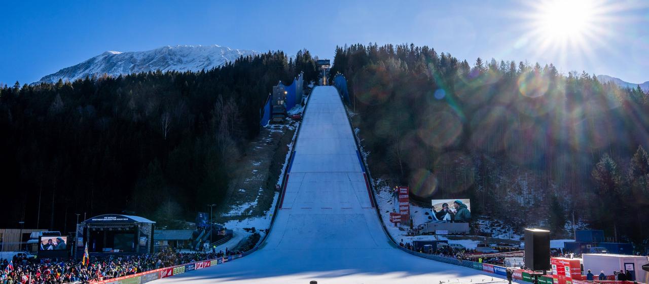 The ski flying hill at Kulm in Bad Mitterndorf