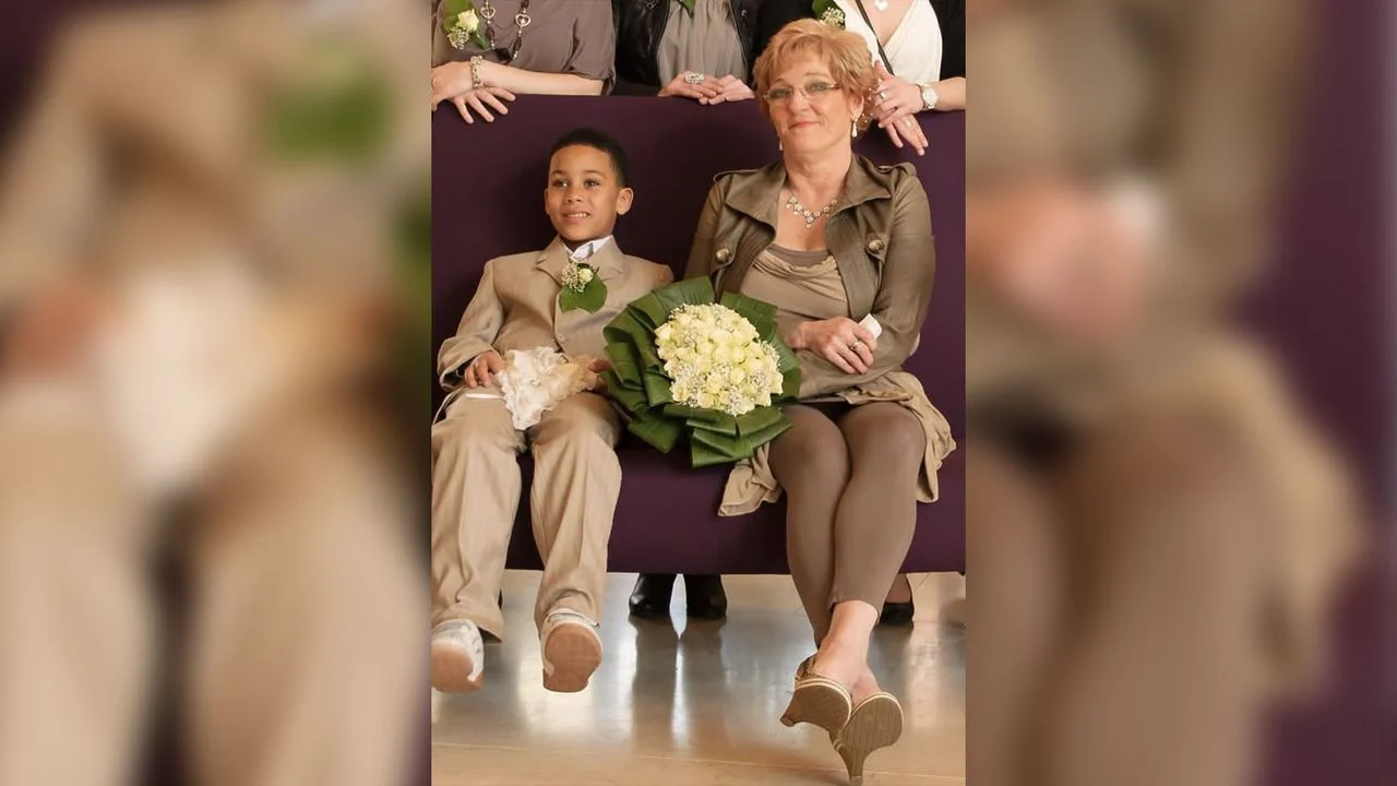 Angelo as a little boy during his mother and father's wedding (private archive).