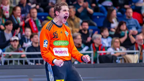 Hannover's Joel Birlehm cheers | Imago Images/Jan Guenther Hanover's Joel Birlehm cheers