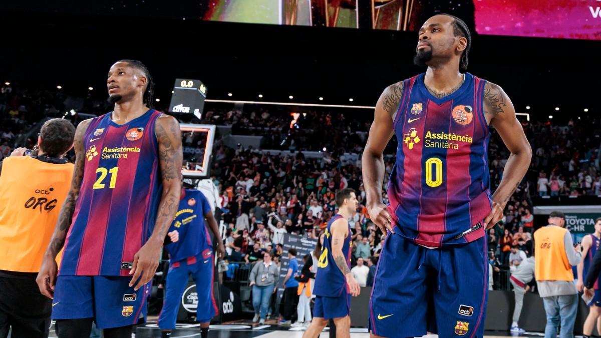 Will Clyburn and Kevin Punter, after the elimination of the Cup