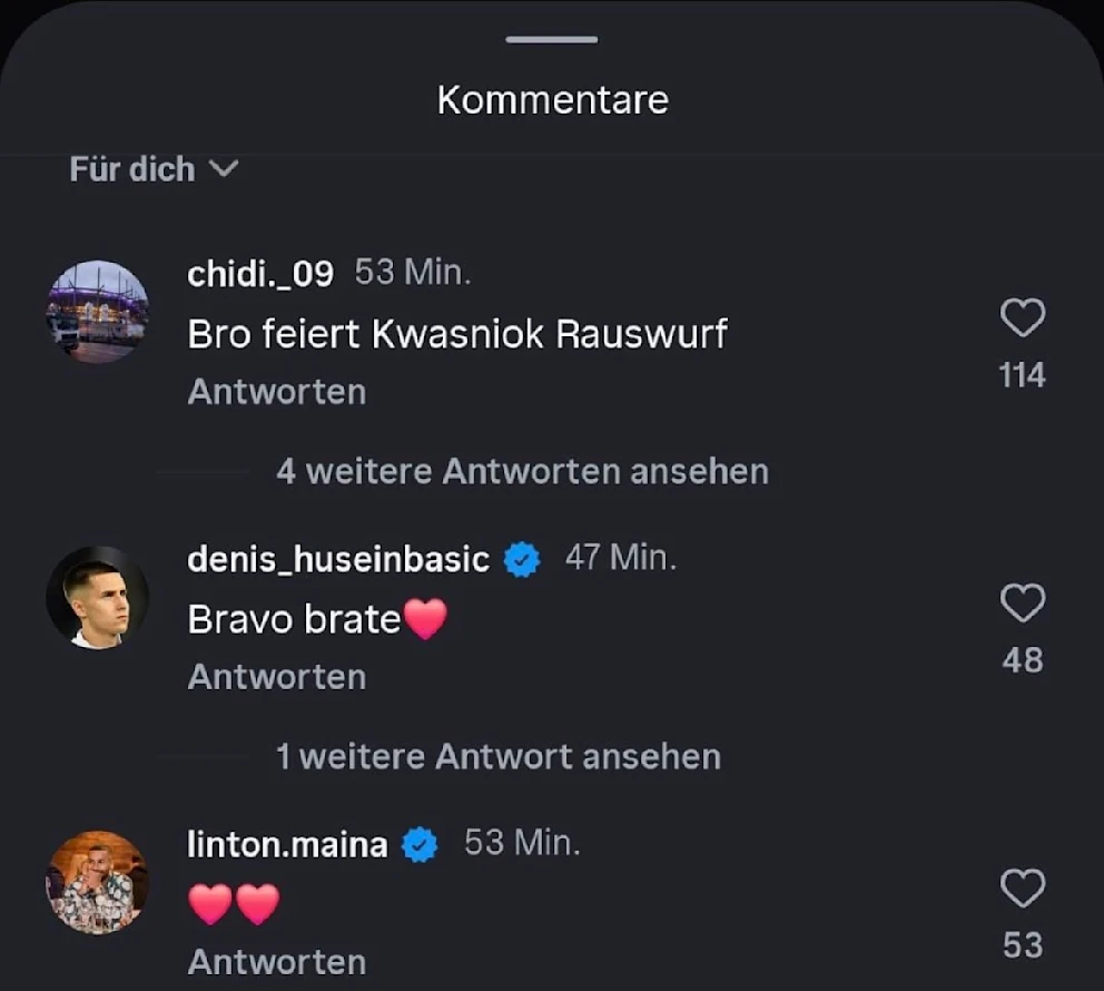 Spannende Kommentare unter dem El-Mala-Post
