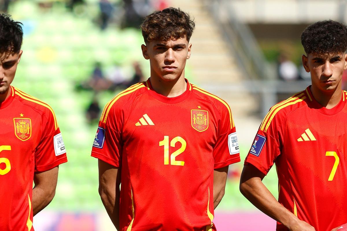 Thiago Pitarch, in a match with the Spanish team.
