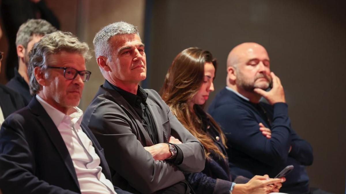 Joan Vehils, Enric Masip, Iulene Servent and álex Bescós attended the 100th program of La Possession