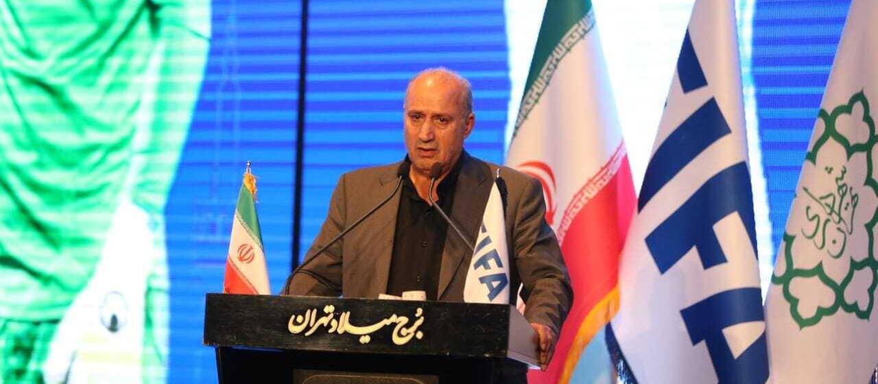 Iran's Football Association President Mehdi Taj