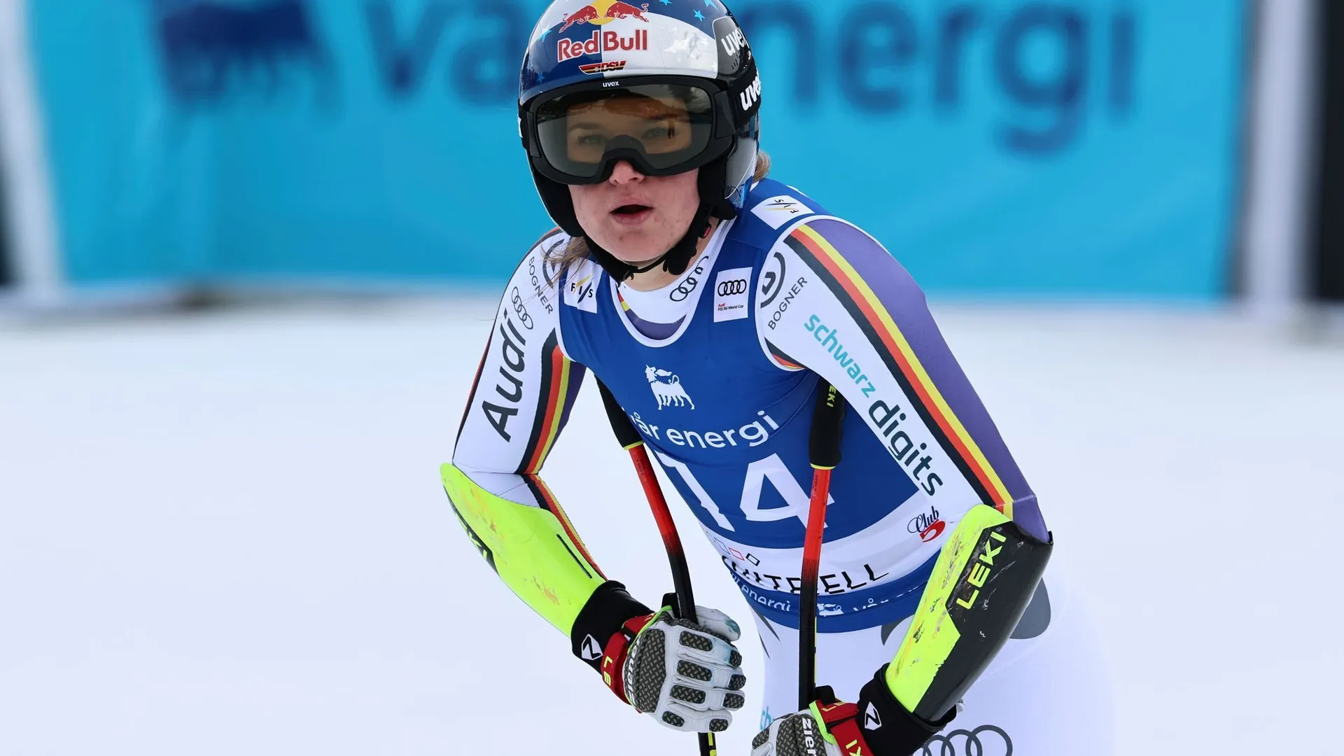Emma Aicher: The German skier ended up just a blink of an eye behind her compatriot after a top run in the Super G.