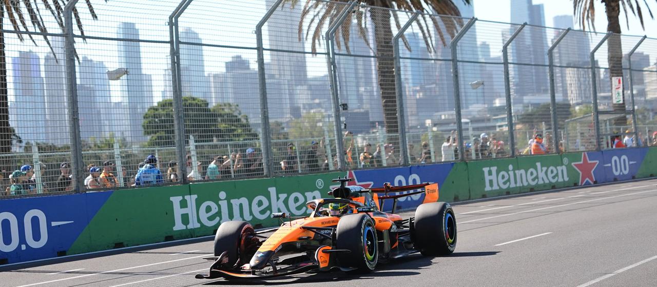 Oscar Piastri during training for the Australian Grand Prix