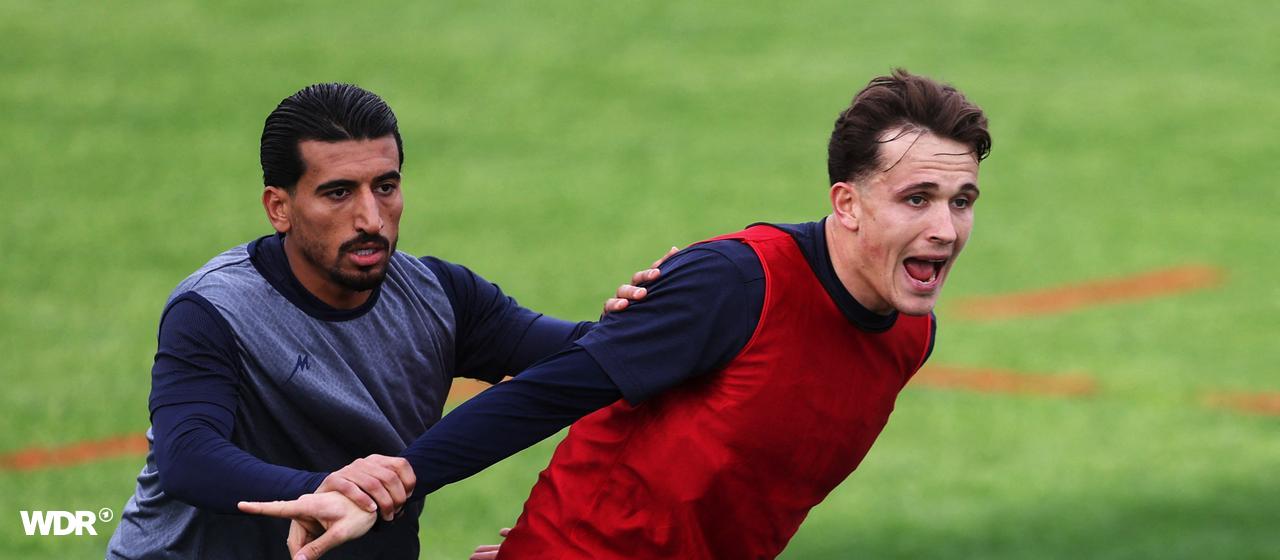 Dennis Eckert Ayensa during training with the Iranian national team