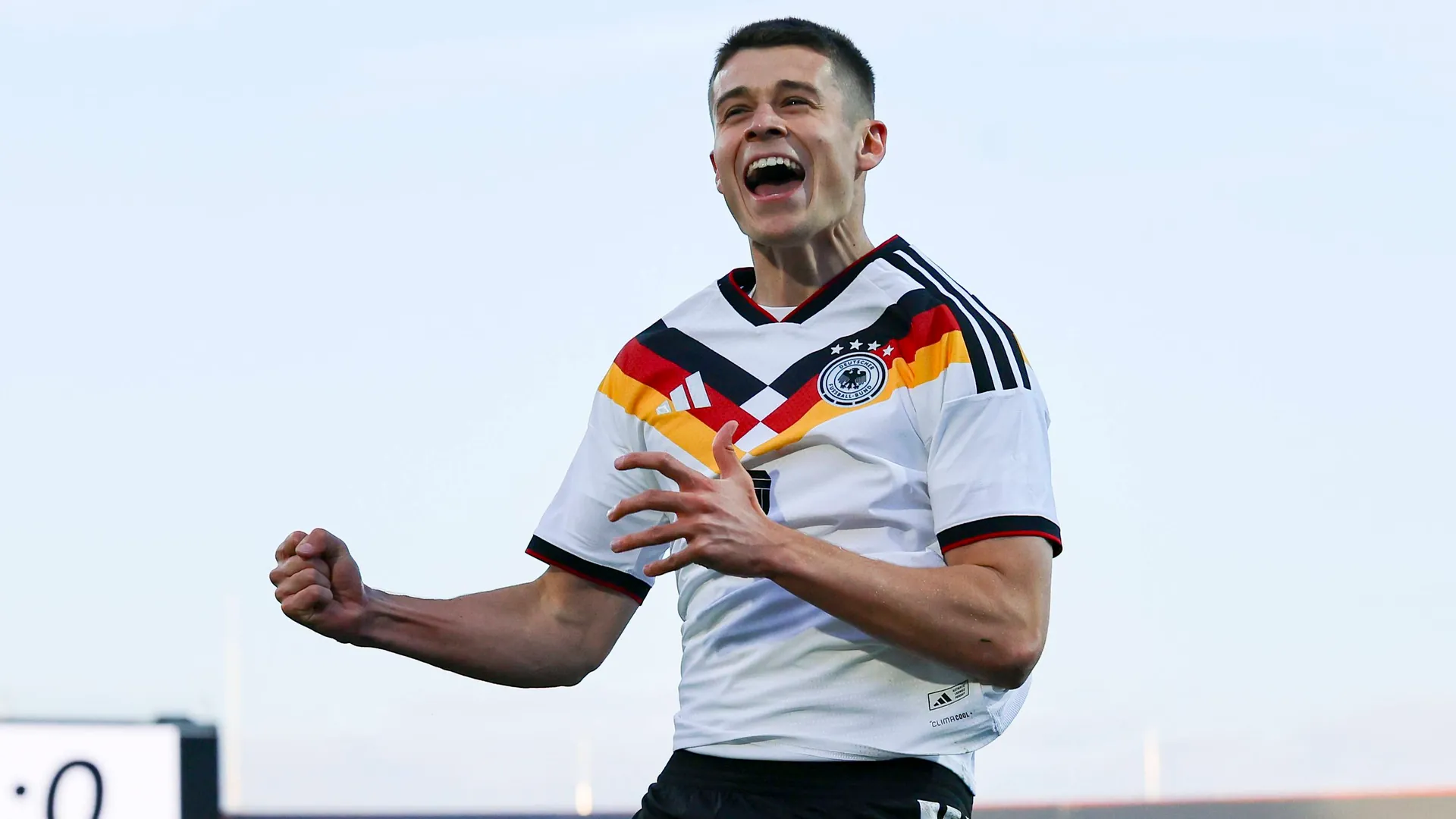 Convinced against Northern Ireland: Nicolò Tresoldi celebrates after scoring a goal. Convinced against Northern Ireland: Nicolò Tresoldi celebrates after scoring a goal.