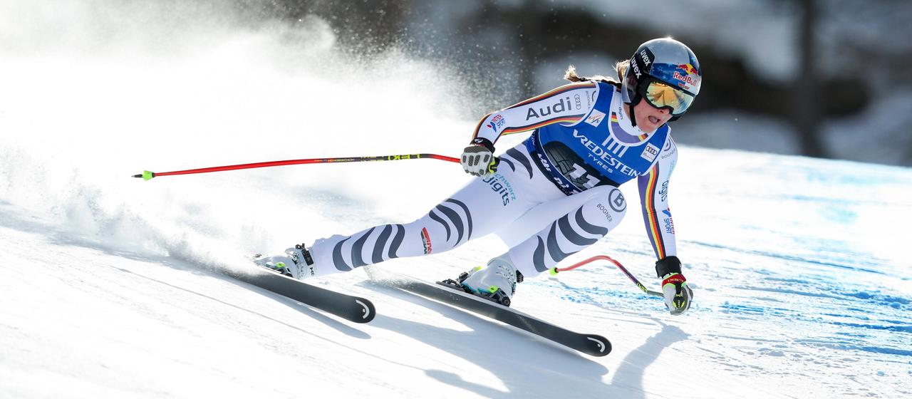 Germany's Emma Aicher in action