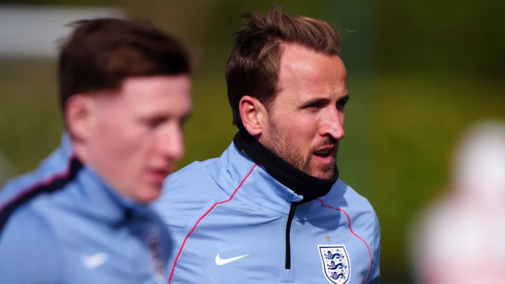Harry Kane (32) im Training der englischen Nationalmannschaft