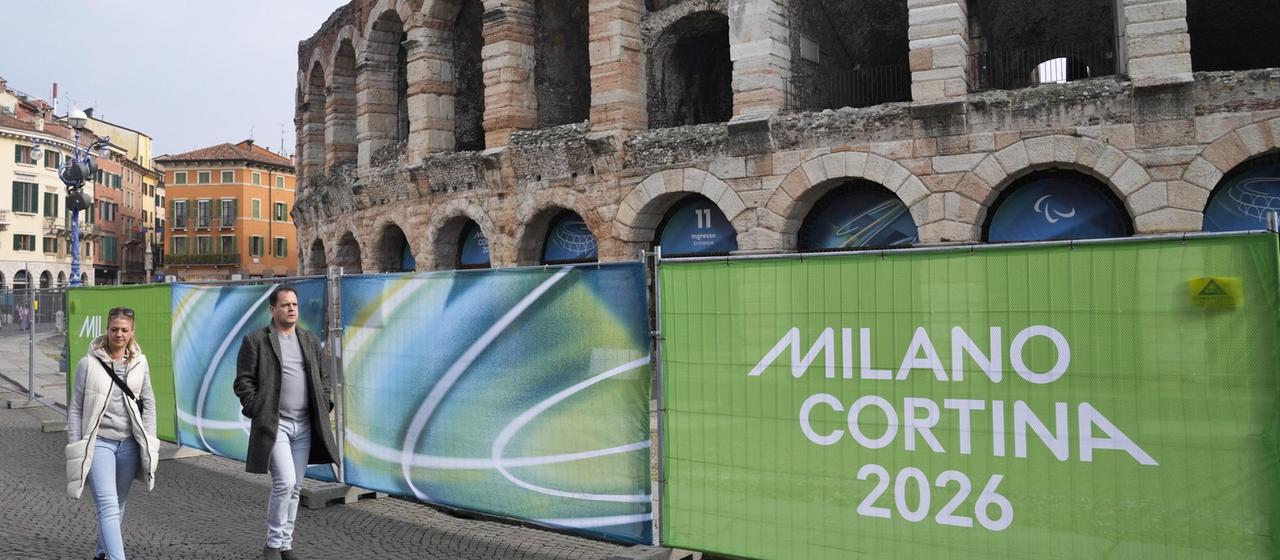 The Arena in Verona, site of the Paralympics opening ceremony