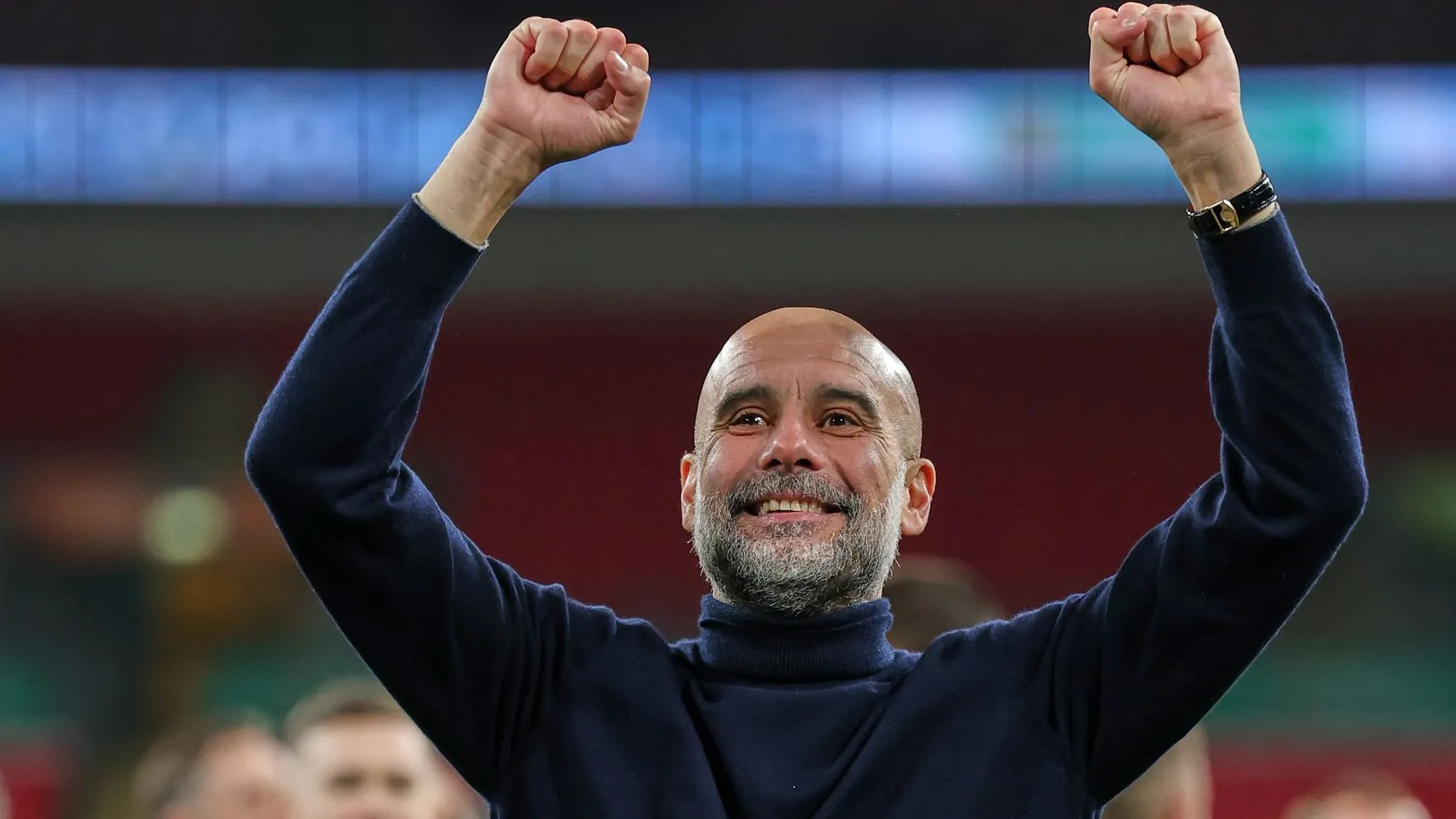Pep Guardiola: The Spaniard won the next title in his CV.