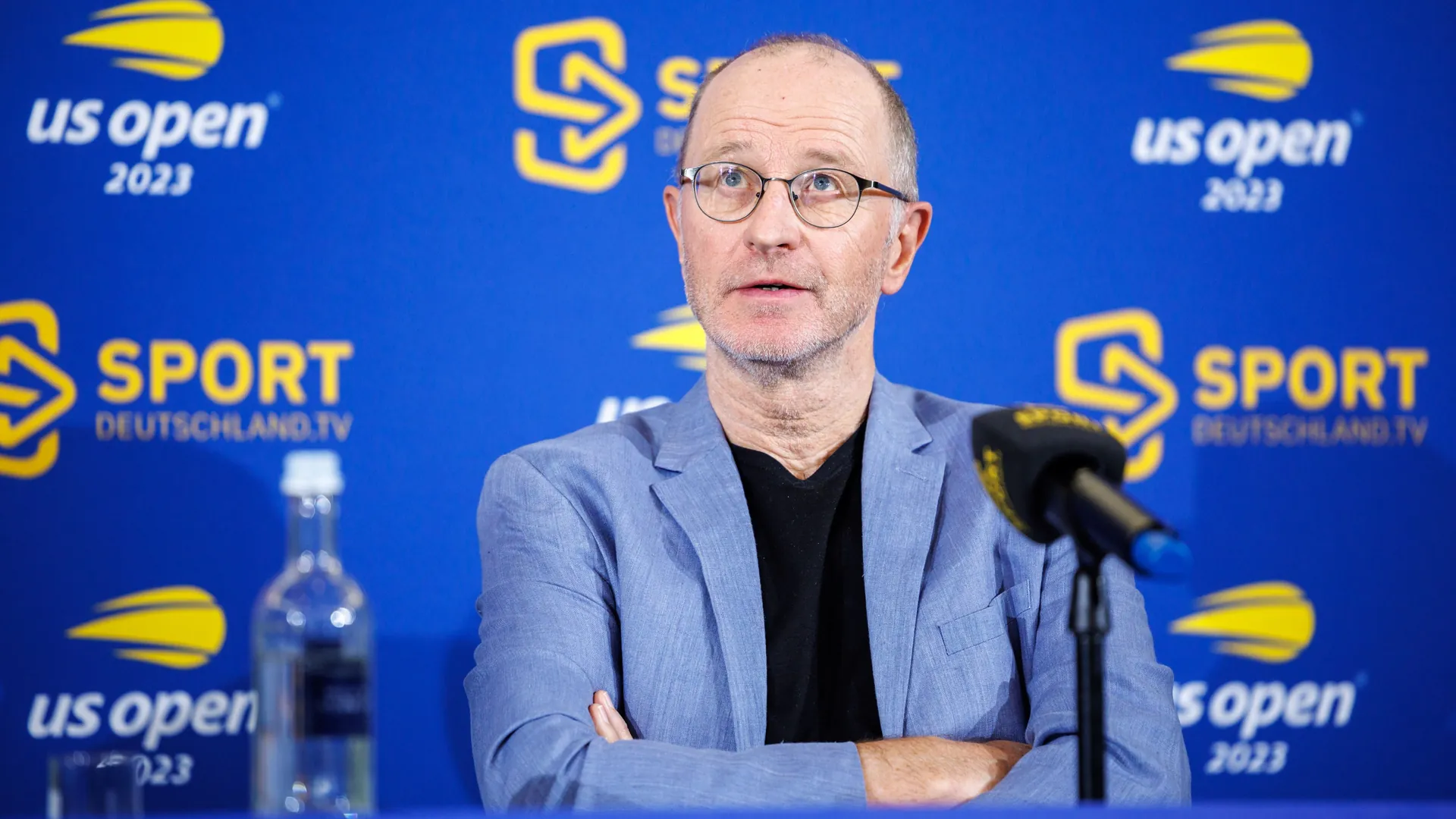 Matthias Stach at an event for the US Open (2023) Matthias Stach at an event for the US Open (2023)