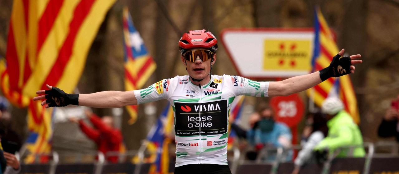 The Dane Jonas Vingegaard wins the second stage of the 2026 Tour of Catalonia