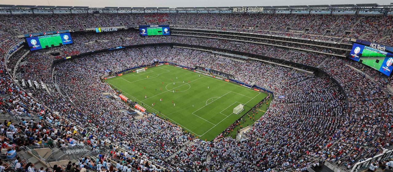 The Metlife Stadium in New Jersey, final venue for the 2025 Club World Cup and 2026 World Cup