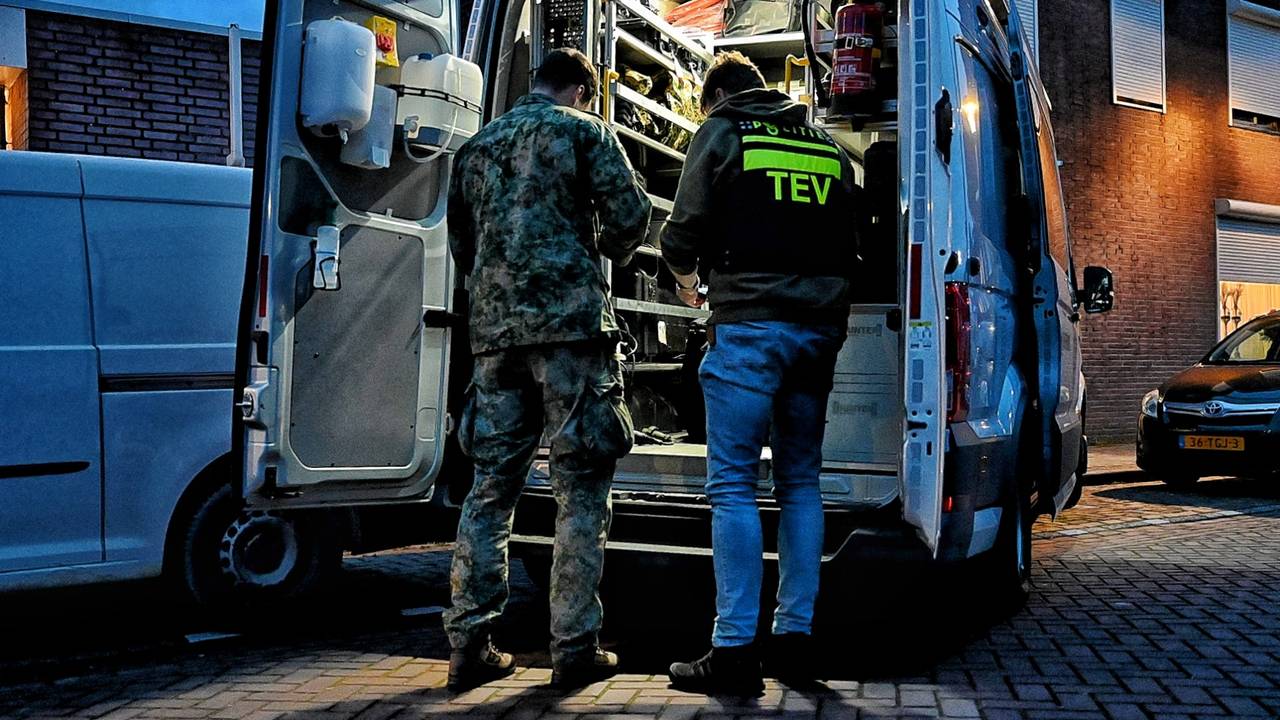 Homemade explosives found in Tilburg house (photo: Persbureau Heitink).