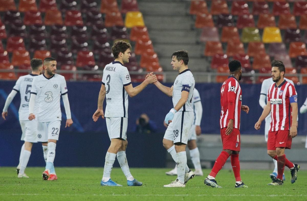 Match between Chelsea and Atlético de Madrid played in Romania