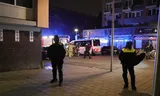 Police in the Kanaleneiland district of Utrecht. It has been restless there for days due to large groups of young people causing a nuisance.