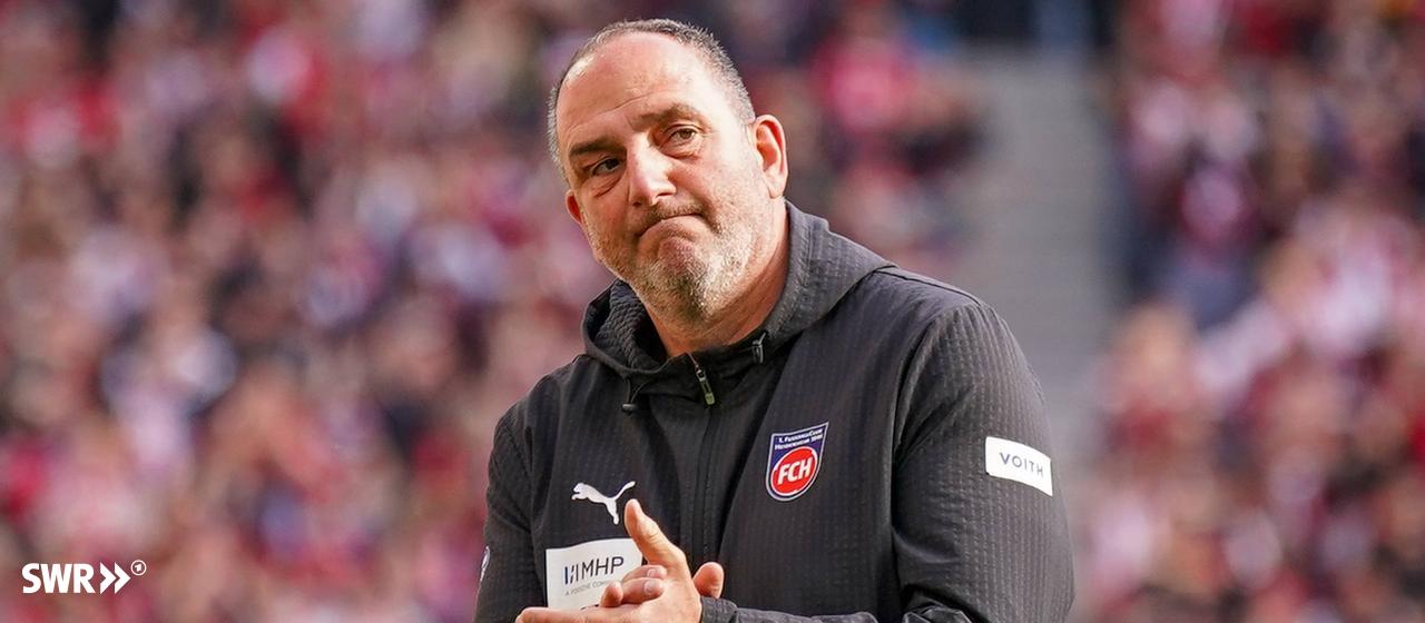 Frank Schmidt, the coach of 1. FC Heidenheim