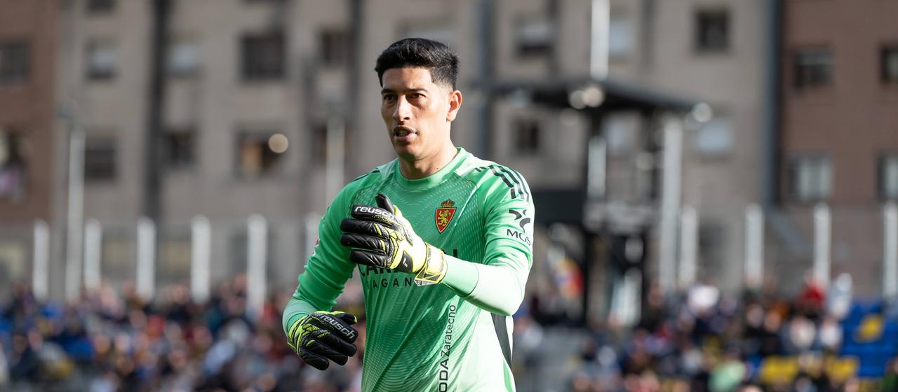 Esteban Andrada in the Real Zaragoza jersey