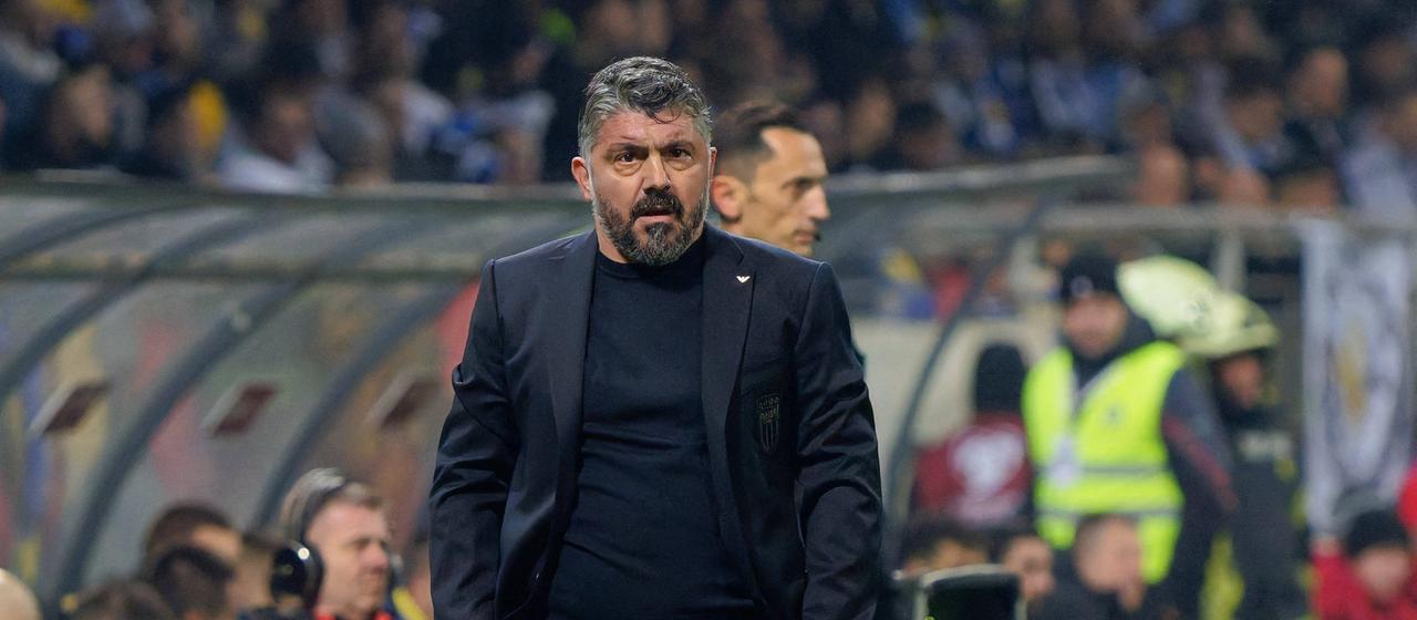The Italian coach Gennaro Gattuso