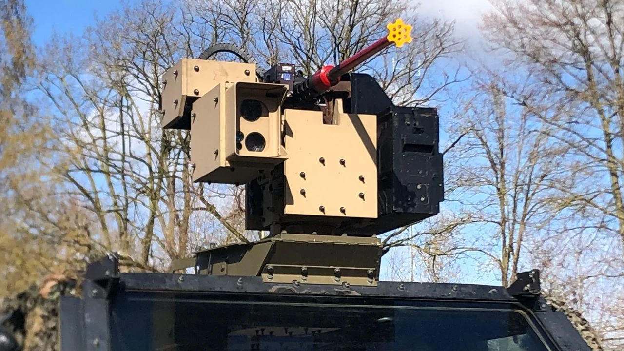 Rapid-fire cannon to take out drones (photo: Willem-Jan Joachems).