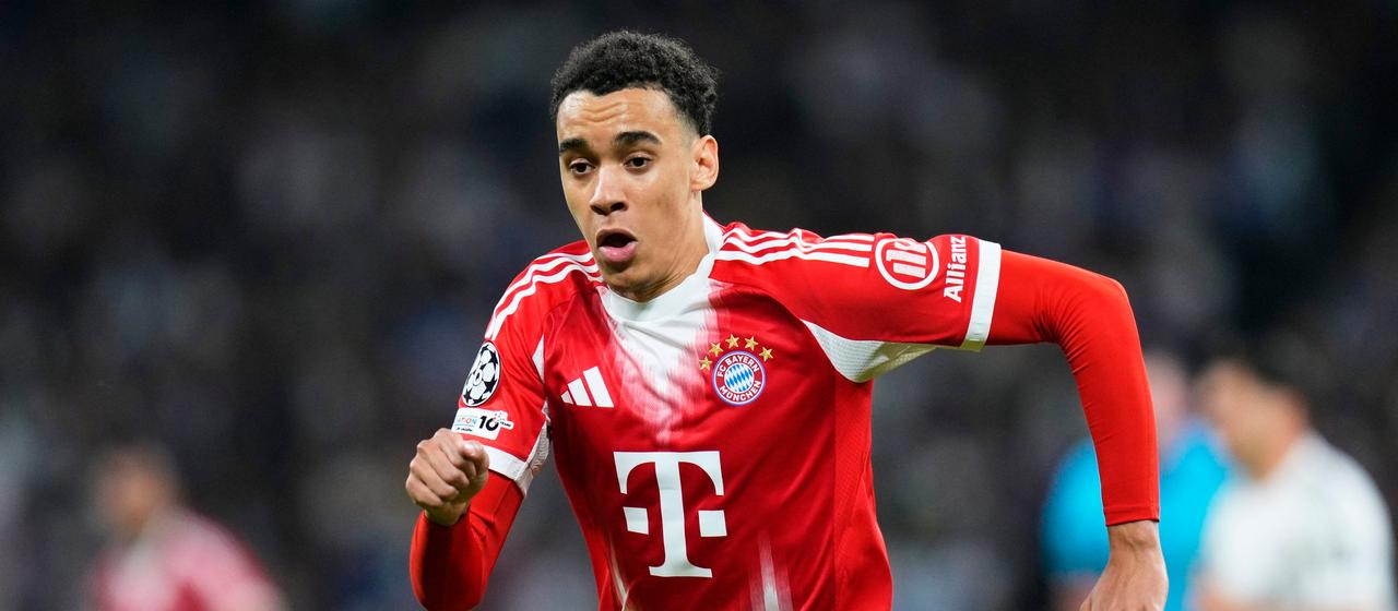 Bayern's Jamal Musiala in action