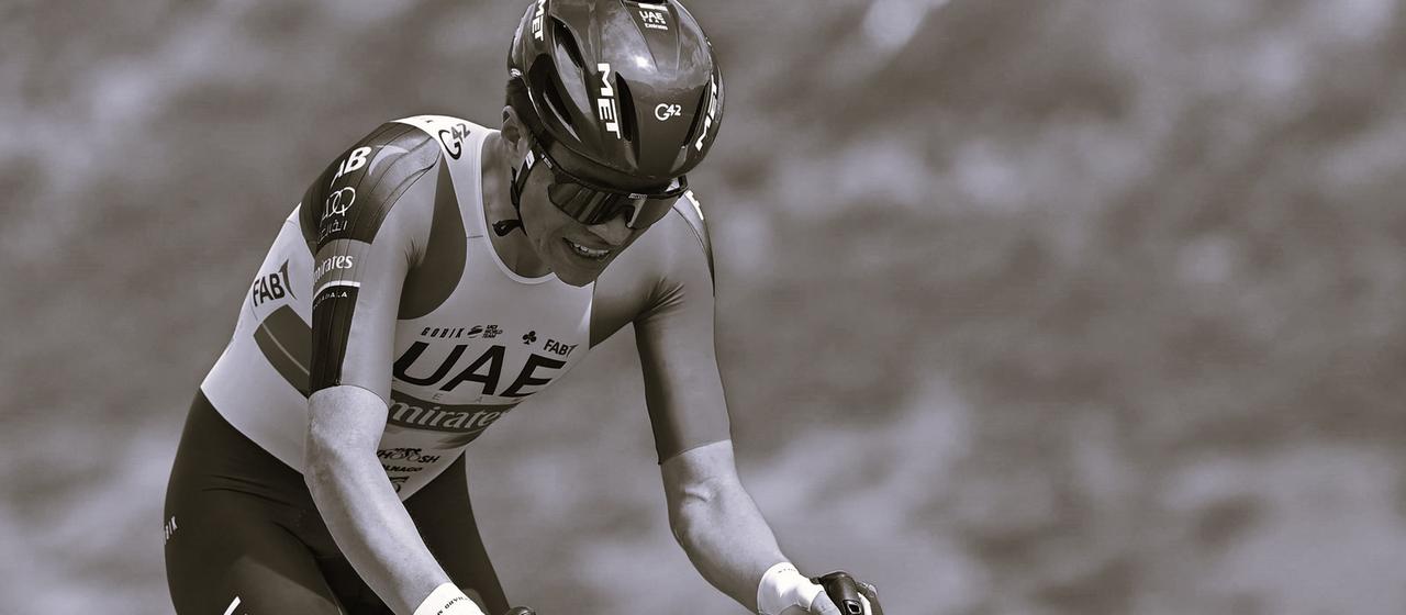 The late professional cyclist Cristian Munoz at a race in 2021