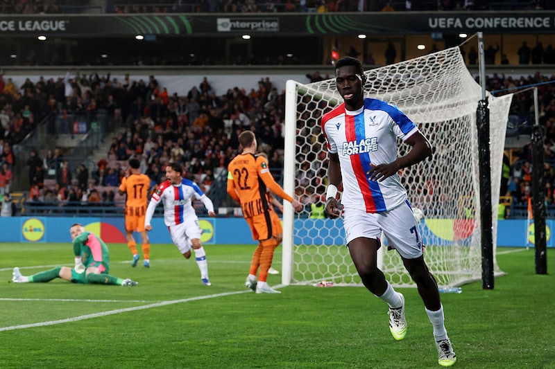 Ismaïla Sarr after his goal.