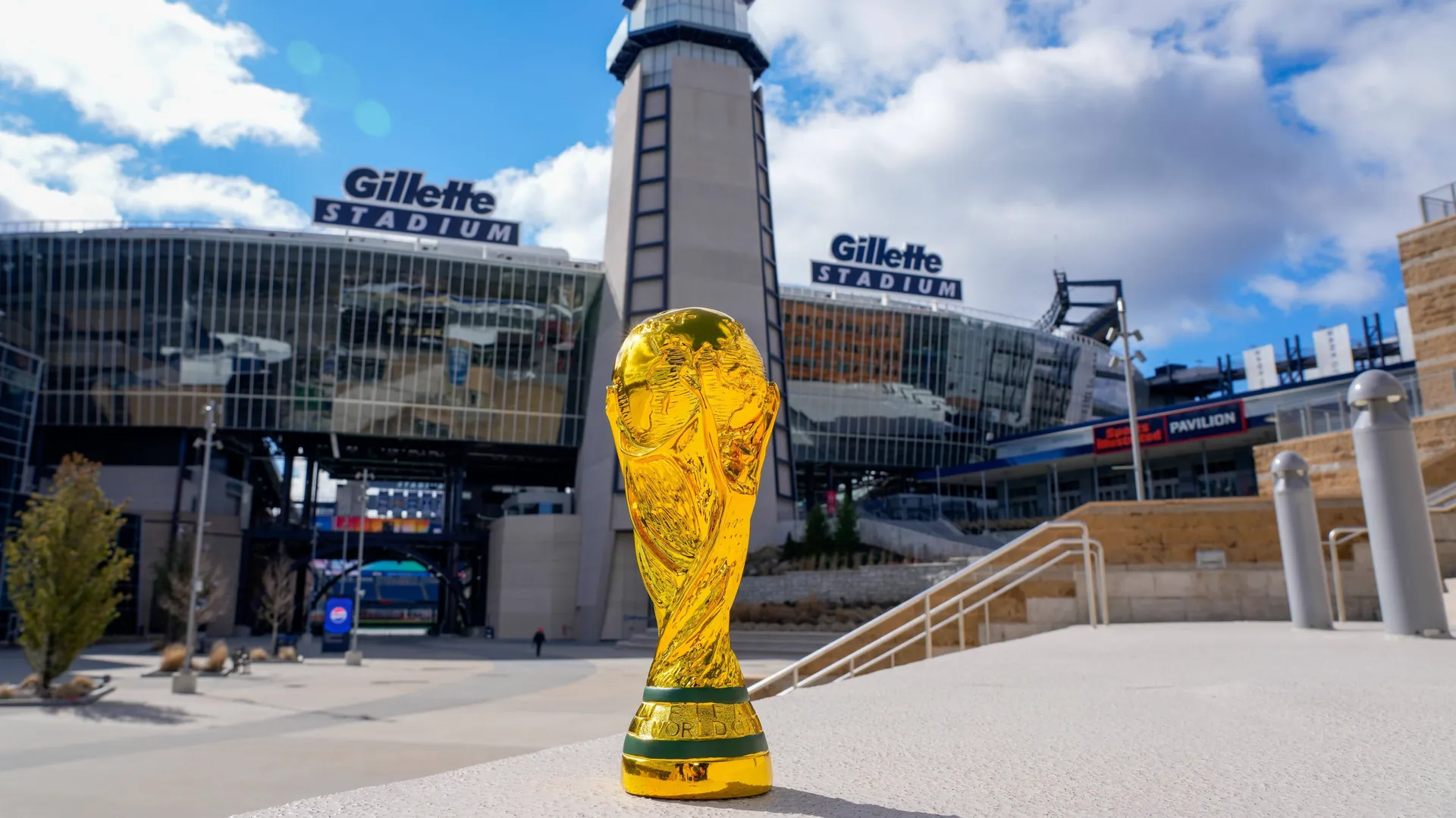 Gillette Stadium in Foxborough is one of the World Cup venues. Gillette Stadium in Foxborough is one of the World Cup venues.