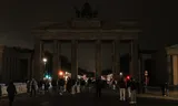 At the start of Earth Hour on March 28 in Berlin, the lights went out here at the Brandenburg Gate.