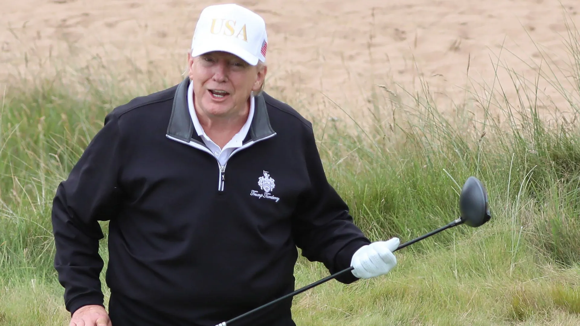 Donald Trump golfing: The US President loves the sport. Donald Trump golfing: The US President loves the sport.
