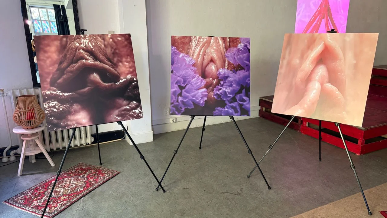 Elwin wants to show the variation in type and color of vulvas (photo: Omroep Brabant).