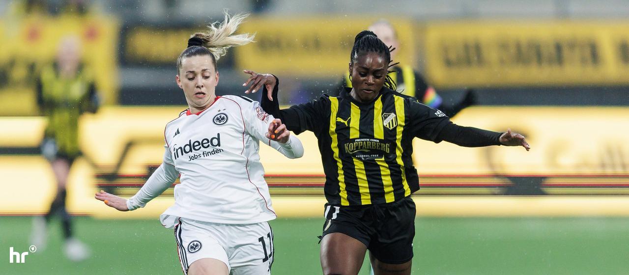 Eintracht player Nina Lührßen in the game at BK Häcken