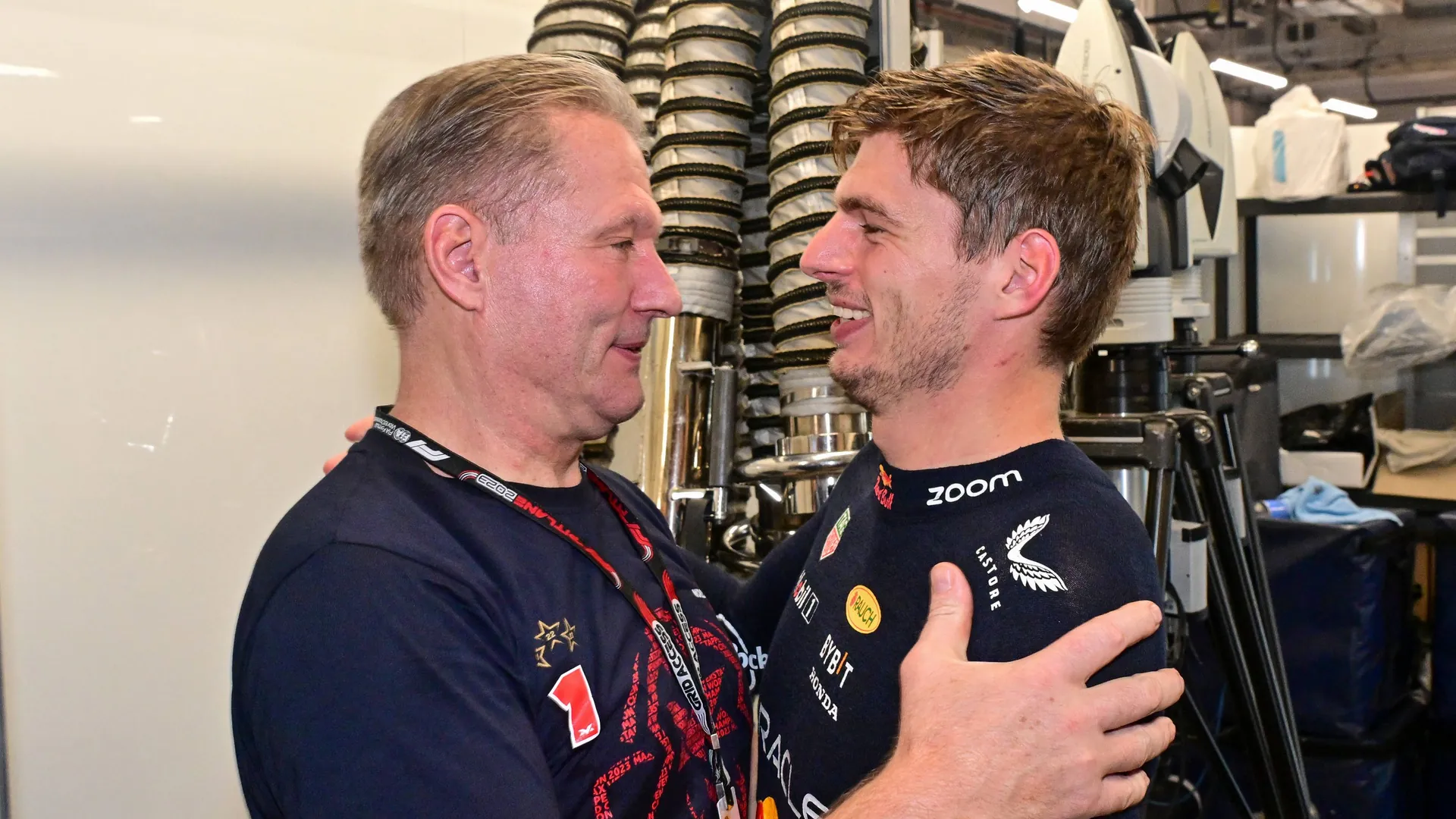 Max Verstappen (right) with his father Jos: The two share a love of racing. Max Verstappen (right) with his father Jos: The two share a love of racing.