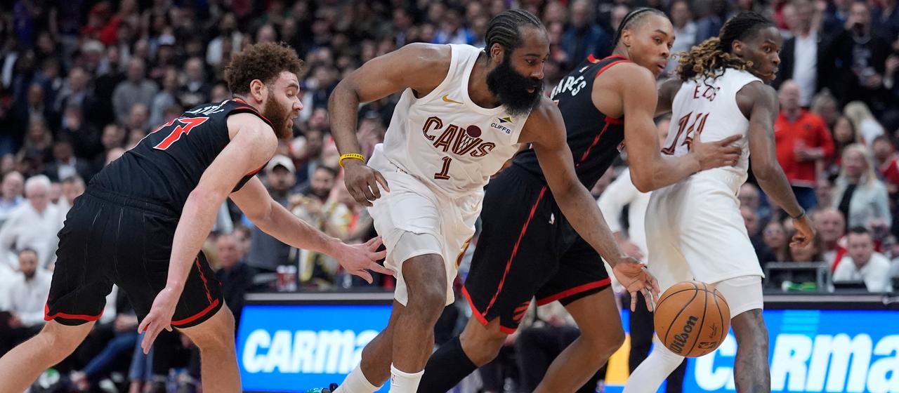 James Harden of the Cleveland Cavaliers suffered a defeat