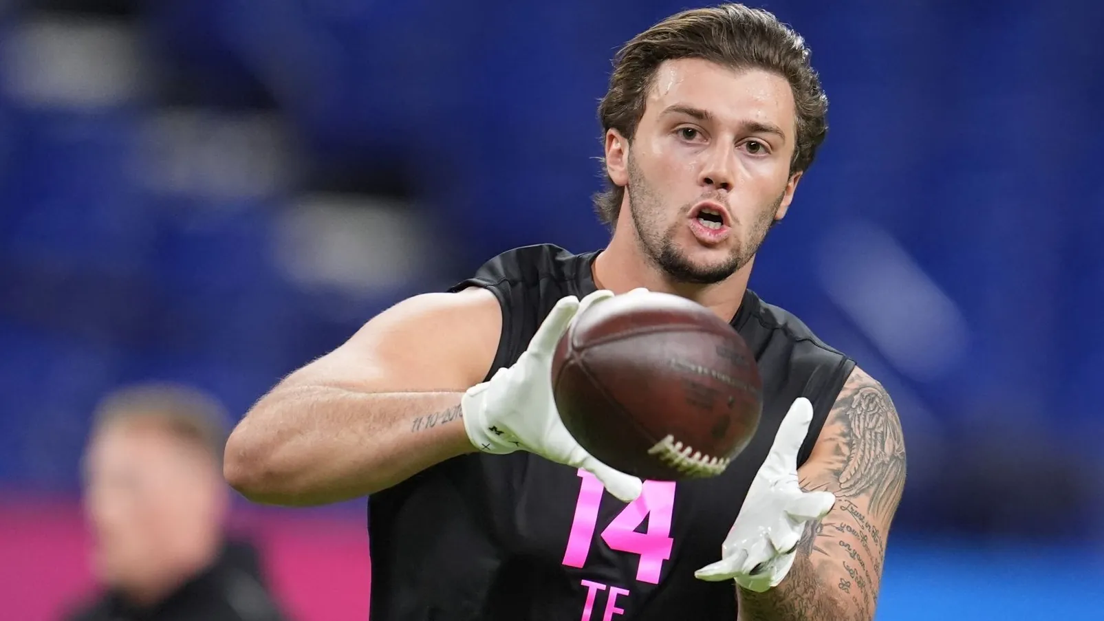 Marlin Klein: The German tight end last played at college in Michigan. Marlin Klein: The German tight end last played at college in Michigan.