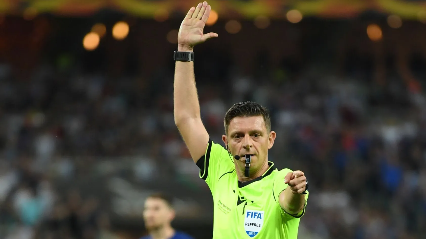 Referee coordinator Gianluca Rocchi Referee coordinator Gianluca Rocchi