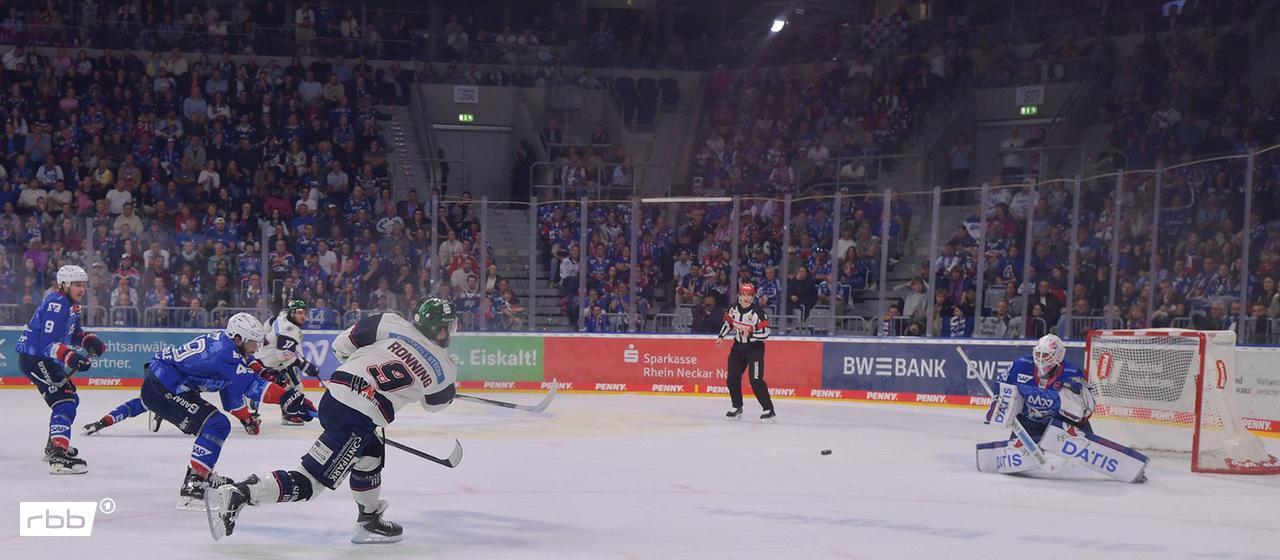 Eisbären professional Ty Ronning in the game against Mannheim (imago images/Heiko Blatterspiel)