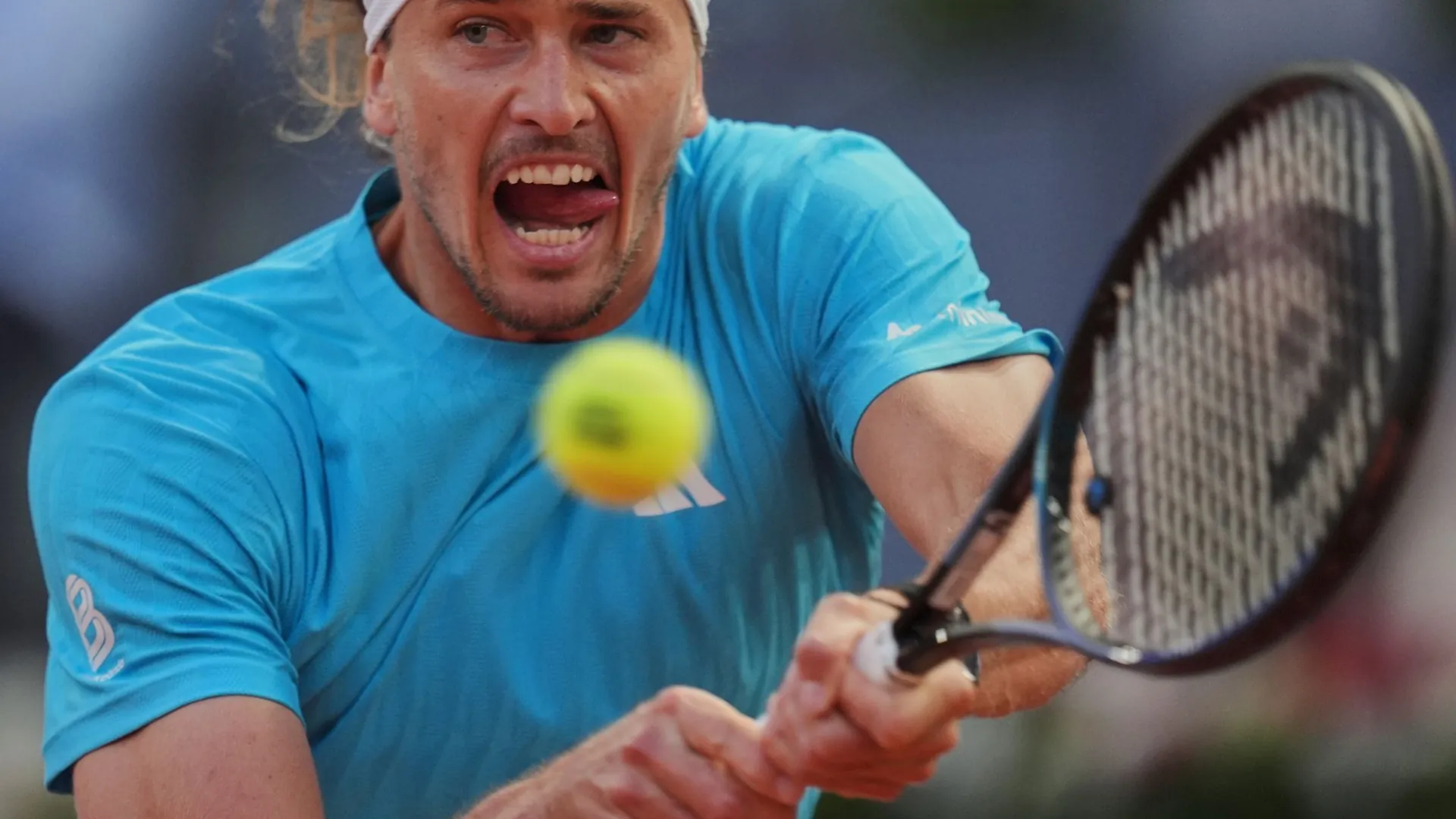 Alexander Zverev prevailed against Terence Atmane at the clay court tournament in Madrid. Alexander Zverev prevailed against Terence Atmane at the clay court tournament in Madrid.