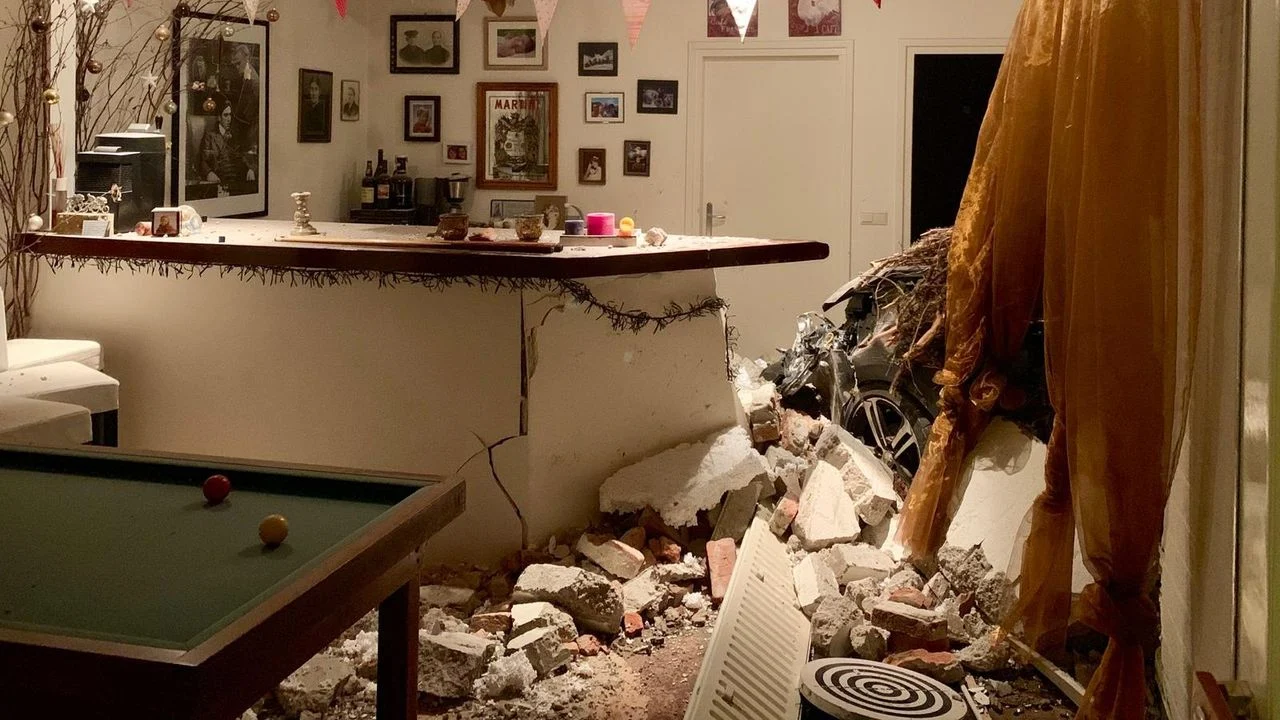 It was also a hit in 2019: a car in Olga and Aad's house (private photo).