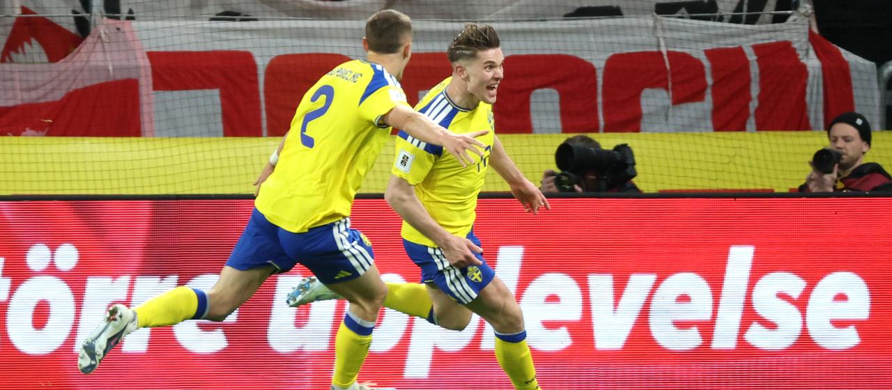 Vikto Gyökeres after his winning goal