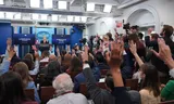 White House Press Secretary Karoline Leavitt at the White House (April 27, 2026).