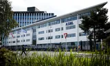 ASML buildings in Veldhoven. The chip machine manufacturer received the green light last week to start building the new campus in Eindhoven. 