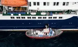Doctors arrive at the cruise ship Hondius, owned by the Zeeland shipping company Oceanwide Expeditions.