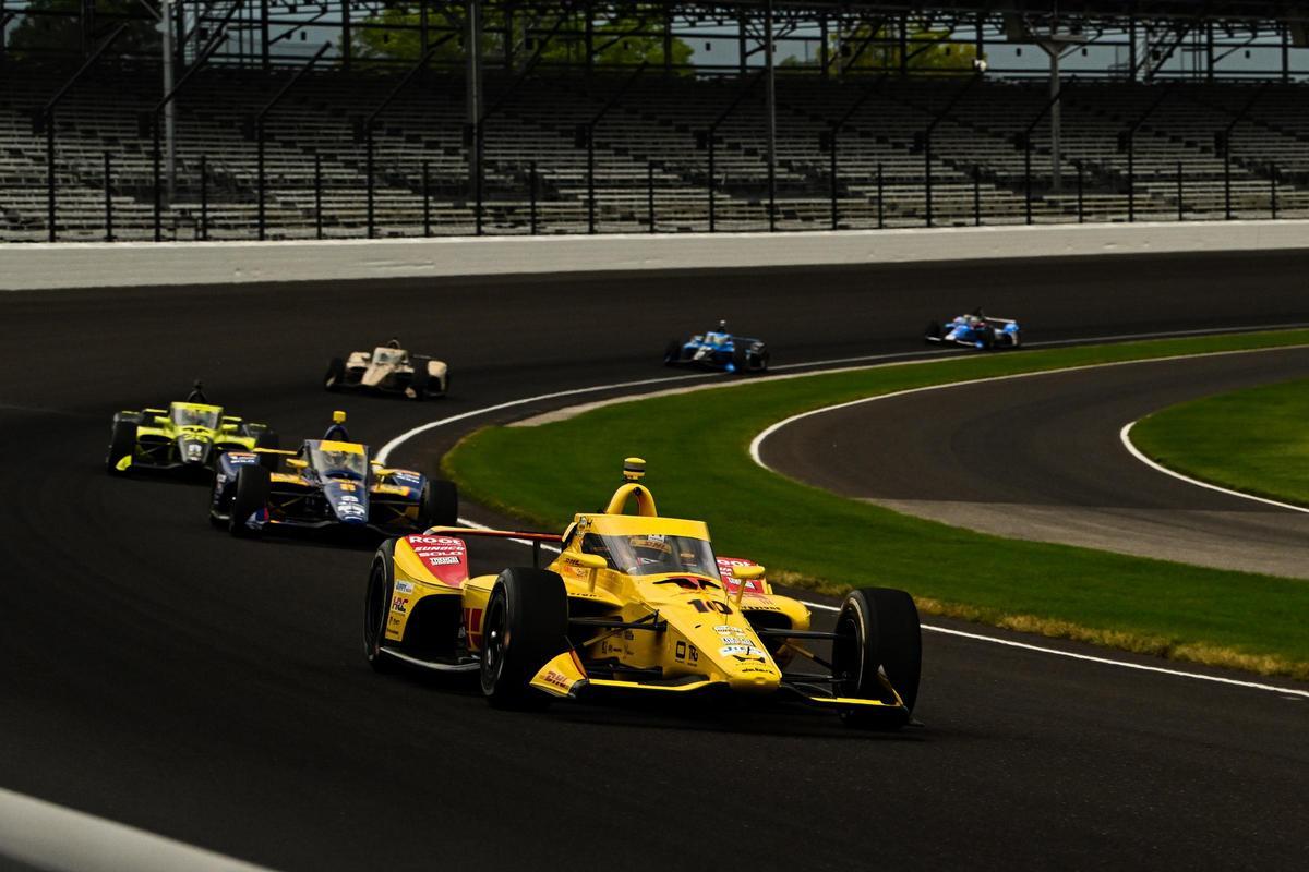 Álex Palou at the Indianapolis Oval
