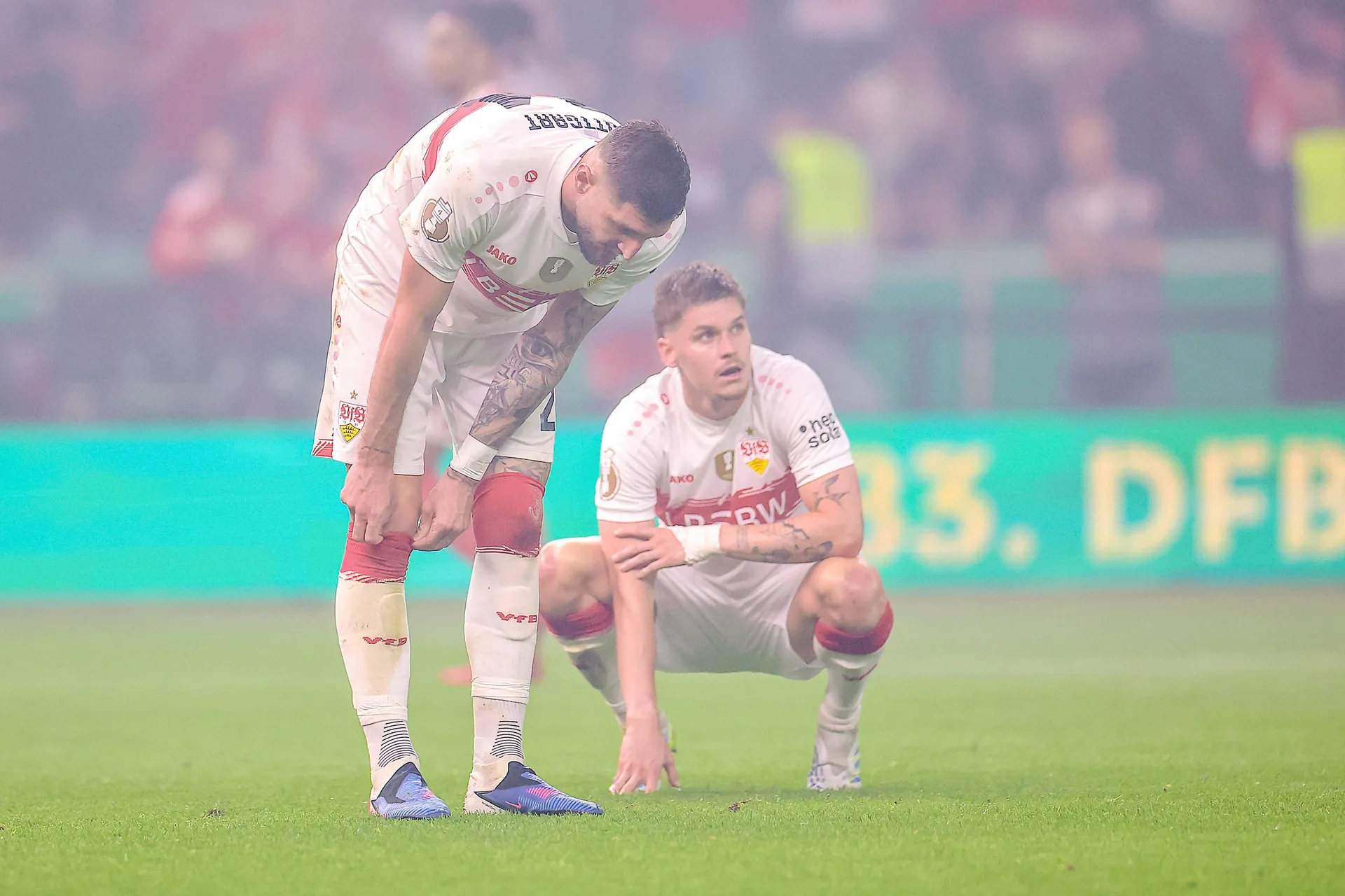 Missed title defense: VfB Stuttgart had to admit defeat in the final. Missed title defense: VfB Stuttgart had to admit defeat in the final.