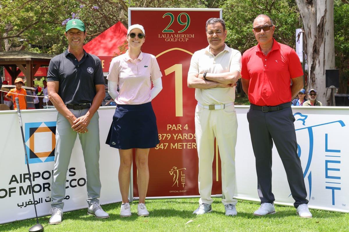 Prince Moulay Rachhid, president of the RFMG participated in the Pro-Am of the Lalla Meryem Golf Cup
